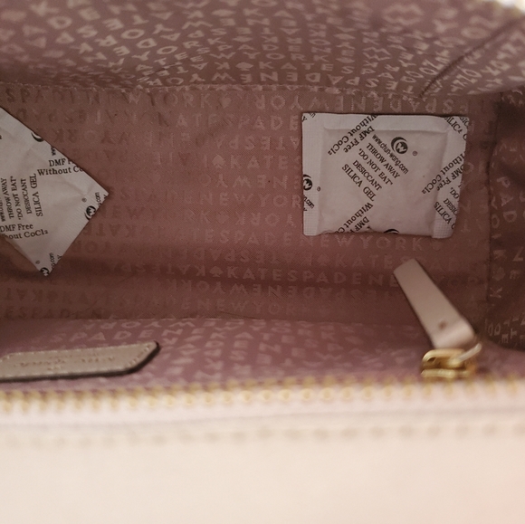 Kate Spade Patterson Drive Small Geraldine Ivory/Light Taupe Leather Satchel Bag - Picture 7 of 12